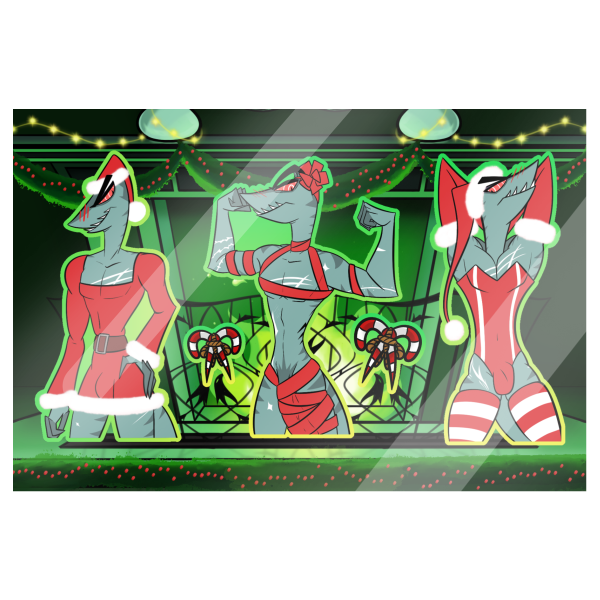 'Alessio's SinsMas Dress Up' Stickers Sheet