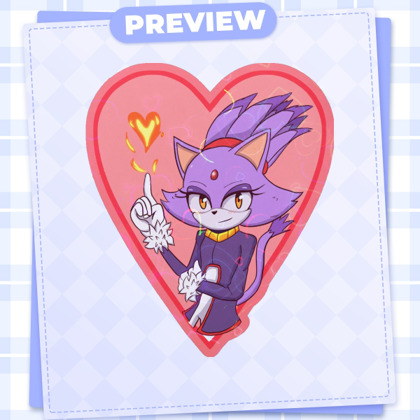 Blaze Die Cut Sticker