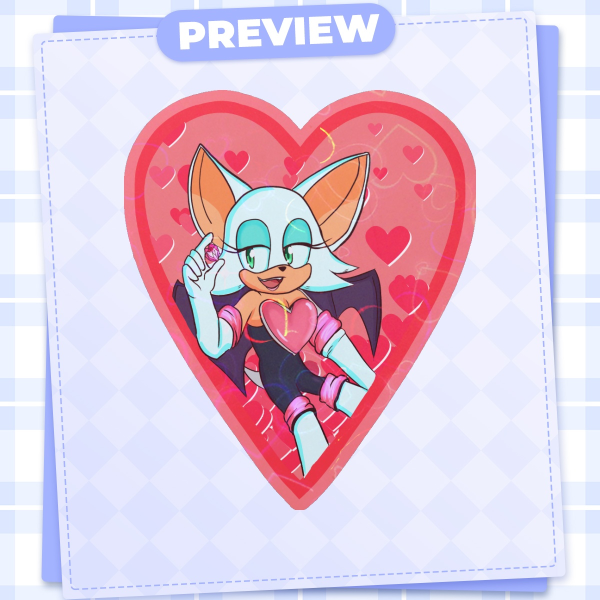 Rouge Die Cut Sticker