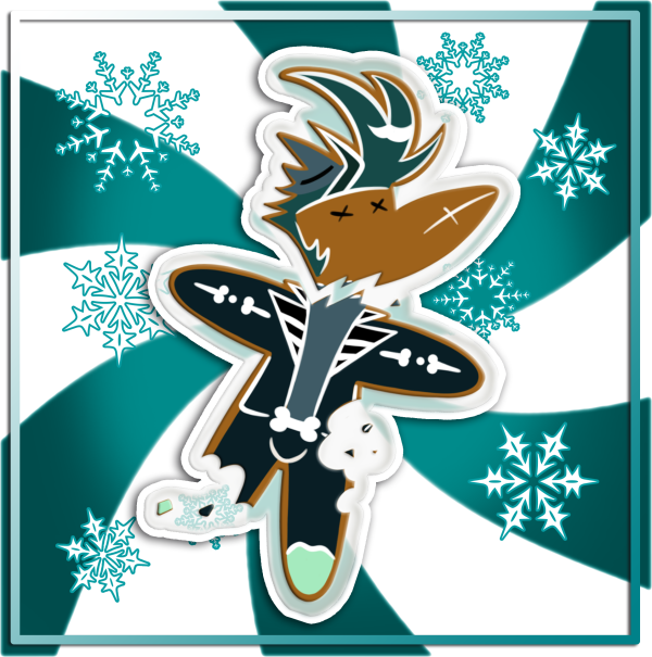 'GingerBread Chaz' Die Cut Sticker