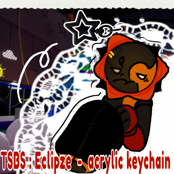 Eclipse : TSBS + Glitter acrylic keychain !