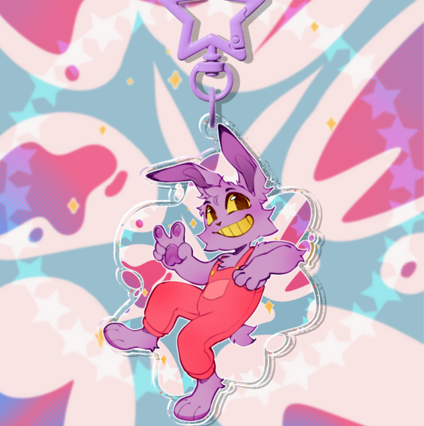 Jax Glitter Acrylic Keychains