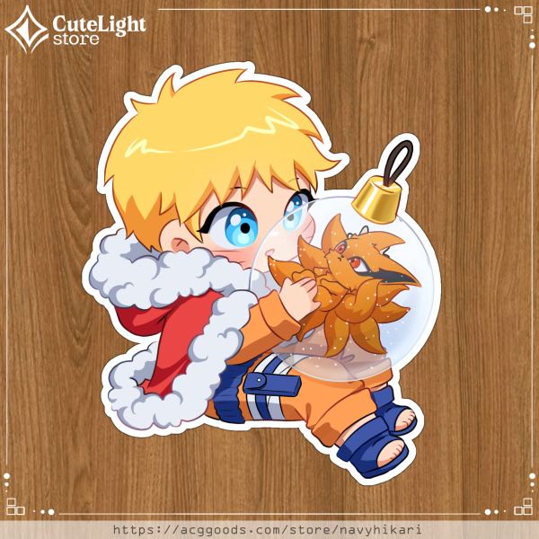 【𝐒𝐭𝐢𝐜𝐤𝐞𝐫】Naruto with Kurama - die cut sticker