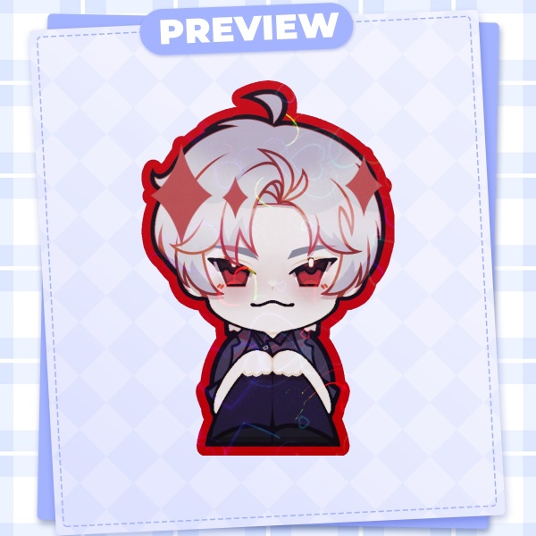 LADS Sylus Sticker with Holo Hearts Coat