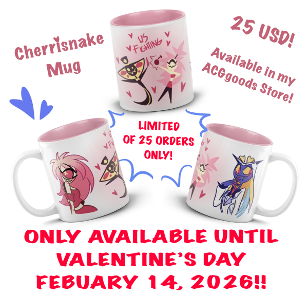 Cherrisnake Pink Mug (AVAILABLE UNTIL VALENTINE’S DAY) - Hazbin Hotel