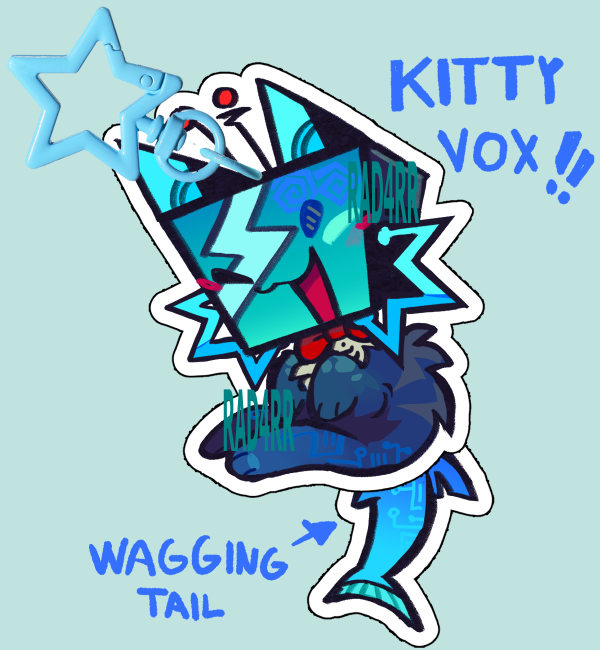 kitty Vox keychain