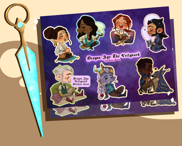 [ DATV ] Chibi companions Sticker sheet