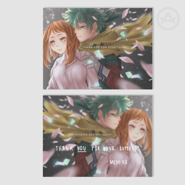 IzuOcha (Dark Hero arc) Photocard 2.99"*4.02"(76mm*102mm)