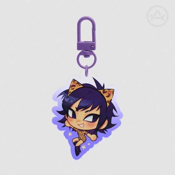 Noodle acrylic keychain