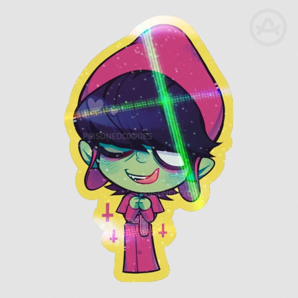 Murdoc holo sticker