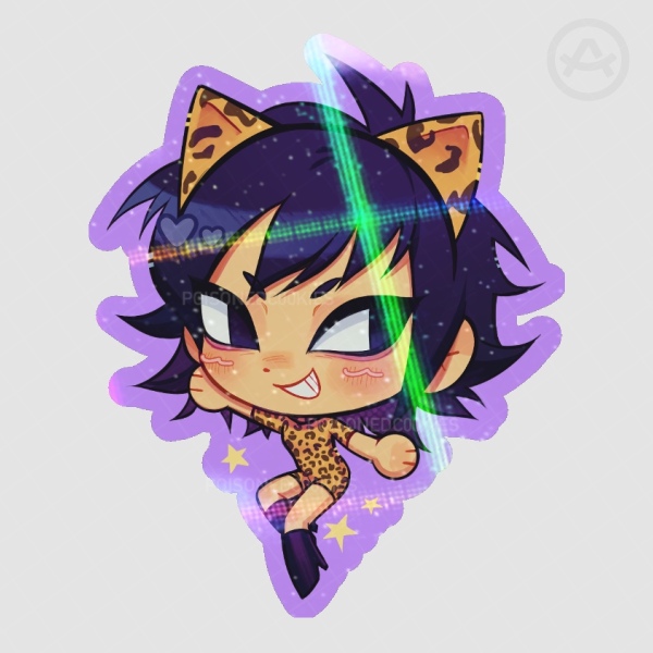 Noodle holo sticker