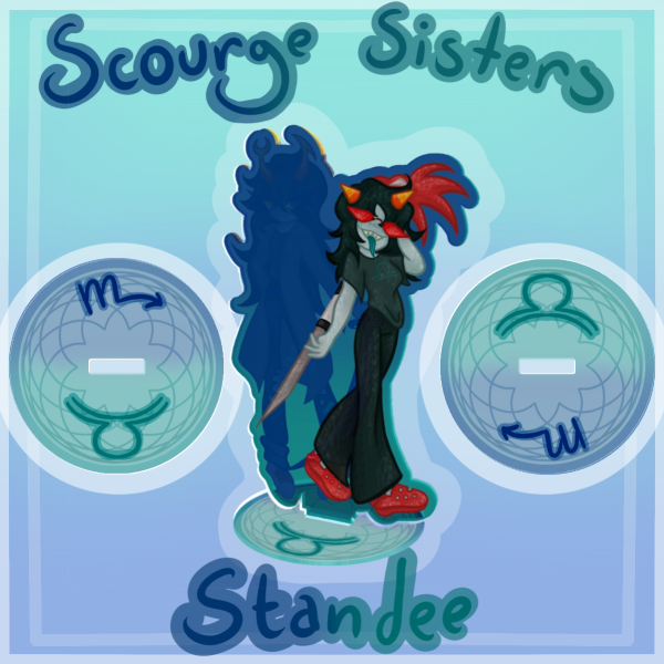 Scourge Sisters Acrylic Standee