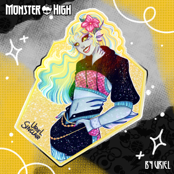 Lagoona Blue from Monster High [Die Cut Sticker]