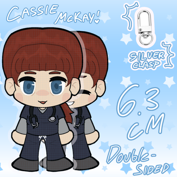 Double-Sided Cassie McKay Acrylic Keychain