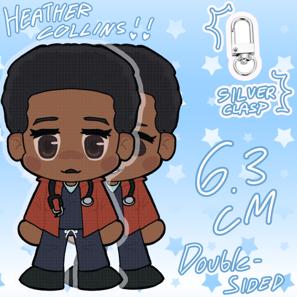 Double-Sided Heather Collins Acrylic Keychain