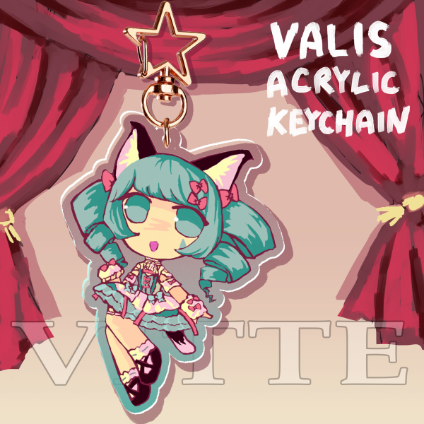 VALIS VITTE acrylic keychain