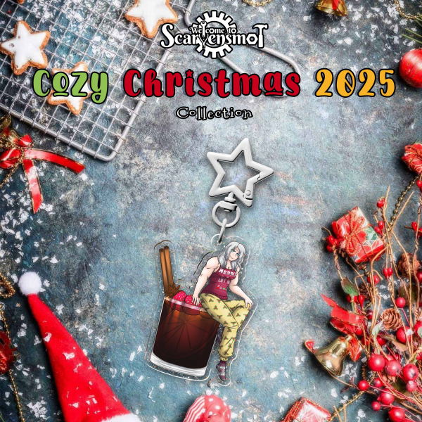 Cozy Christmas 2025: Glogg Bridget Glitter Acrylic Keychain