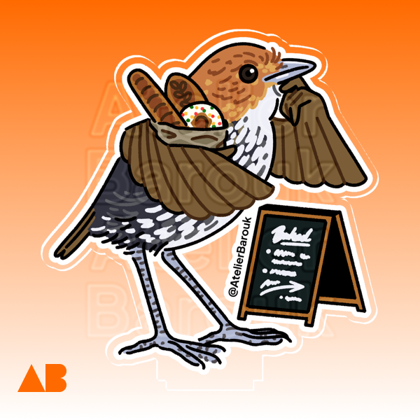 Grallaria ruficapilla (Tororoi comprapán) Clear Acrylic Standee