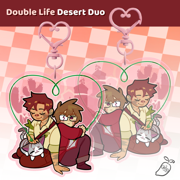 Desert Duo Acrylic Charm
