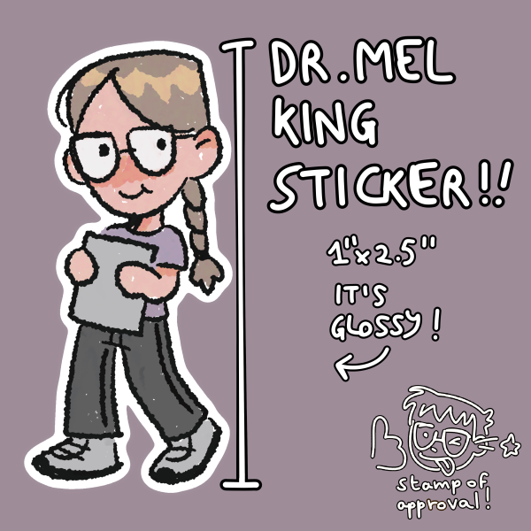 mel king sticker!