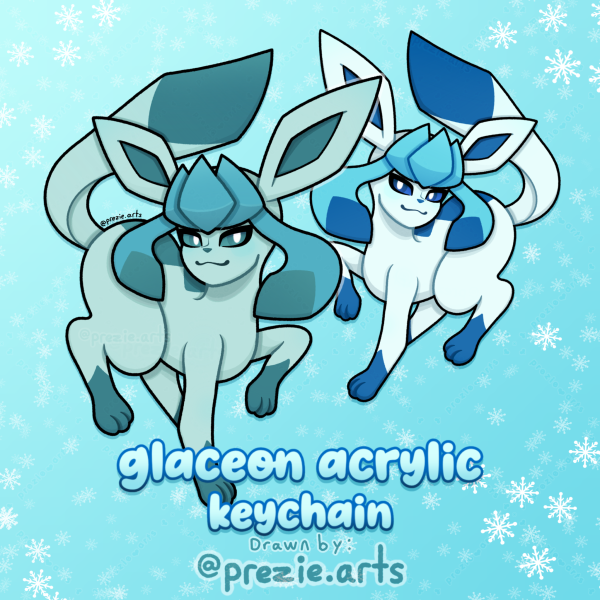 PKMN Glaceon Double Sided Acrylic Keychain