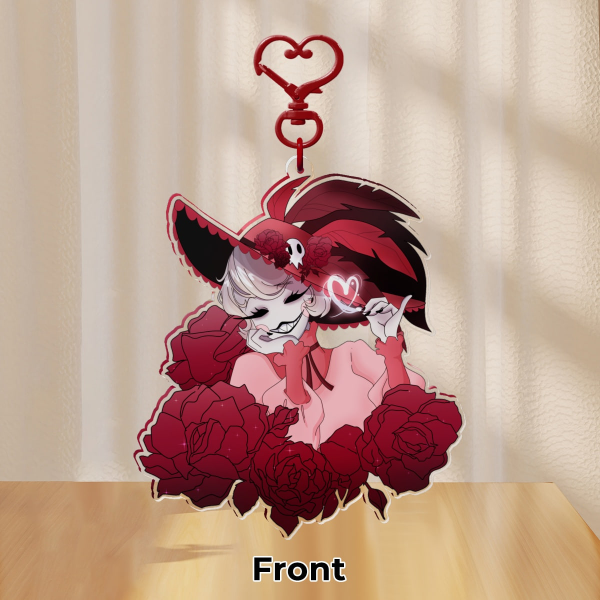 Lovely Rosie double sided keychain