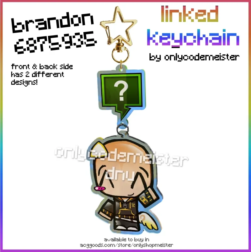 BW || brandon6875935 linked keychain by onlycodemeister - ACGGOODS