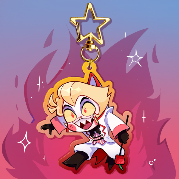 Lucifer || Clear Acrylic keychain