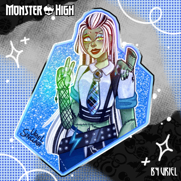 Frankie Stein from Monster High [Die Cut Sticker]
