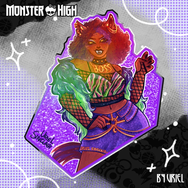 Clawdeen Wolf from Monster High [Die Cut Sticker]
