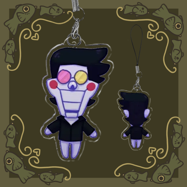 Spamton Phone Keychain