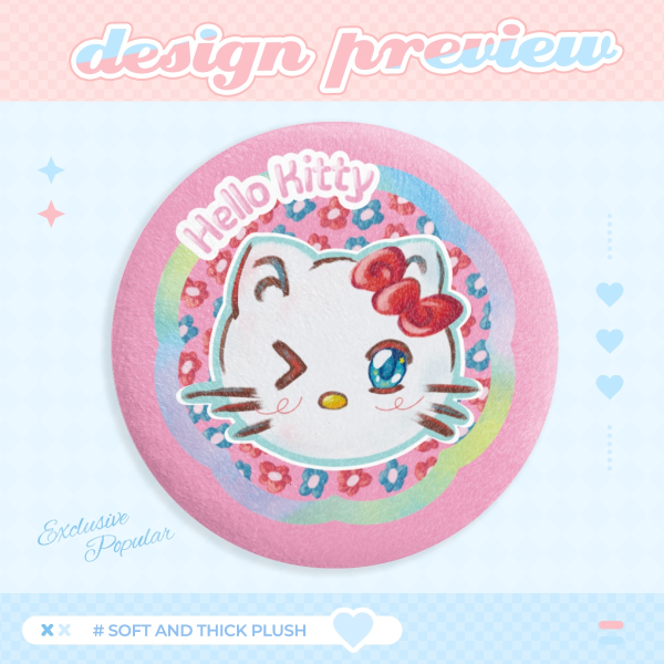 Hello Kitty Plush Badge