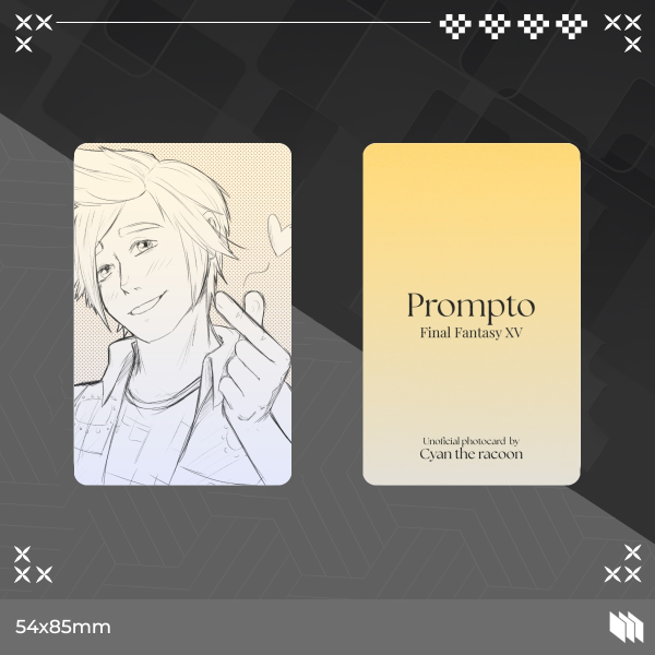 Prompto Final Fantasy XV photocard