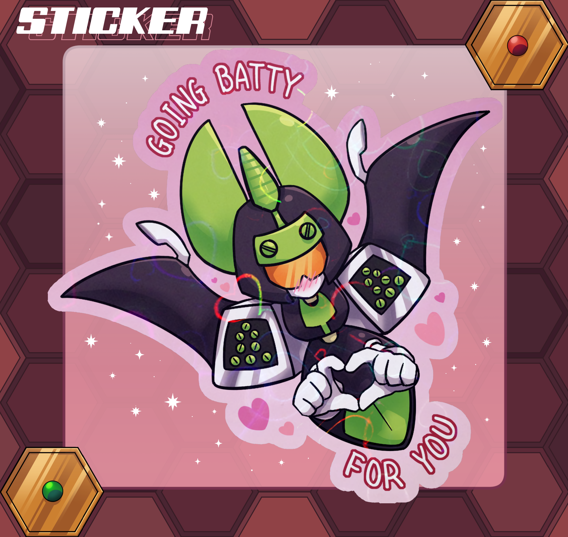 Gaufbullet Valentine Sticker