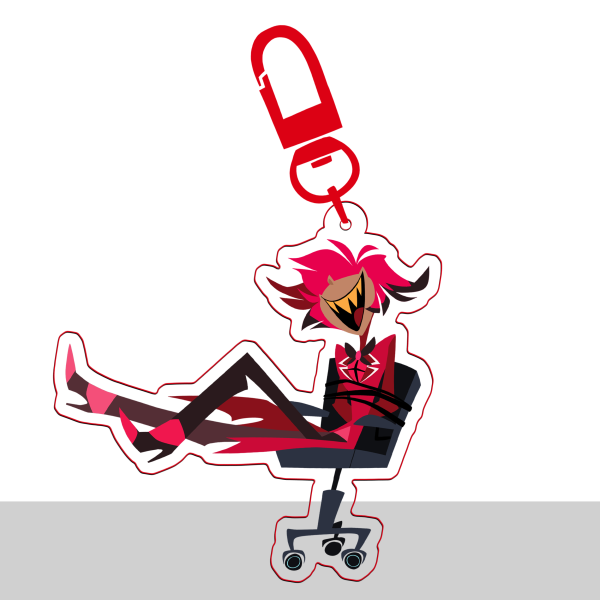 Alastor goes weee keychain 1