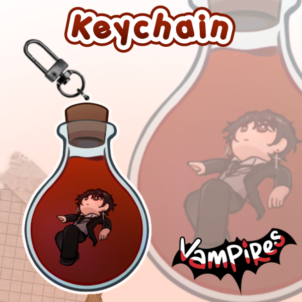 Vampire smp Abolish Epoxy Keychains