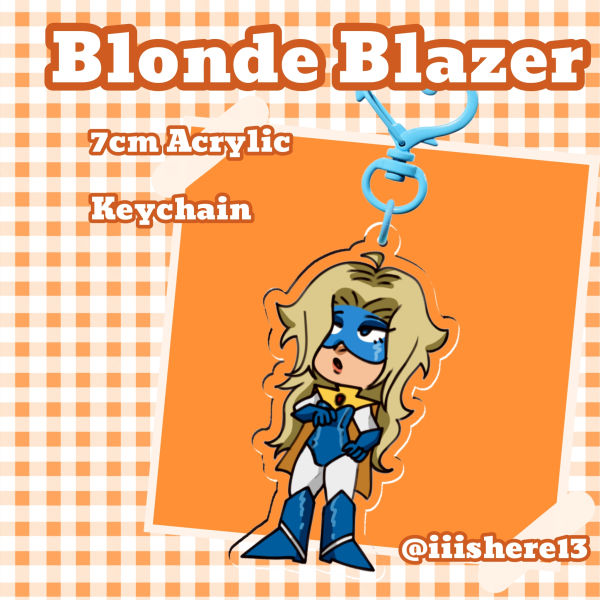 Blonde Blazer | Clear Acrylic Keychain