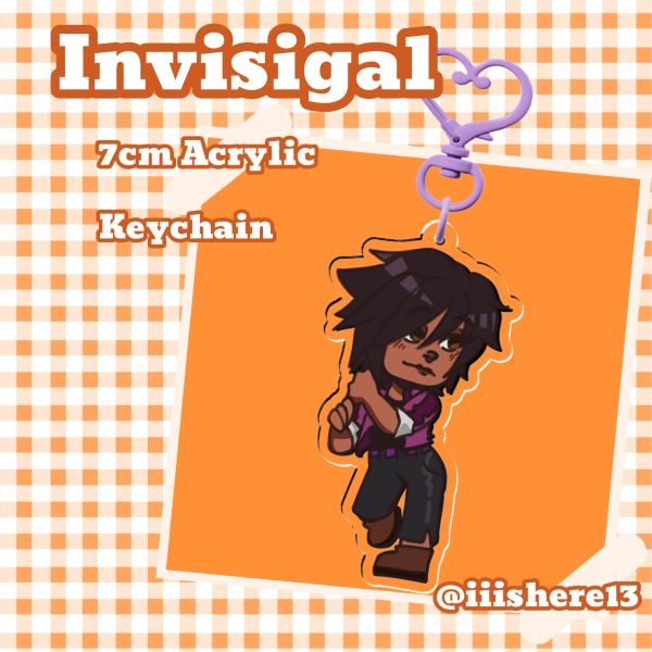 Invisigal | Clear Acrylic Keychain