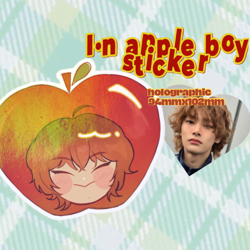 Stray kids jeongin apple boy  Die Cut Stickers