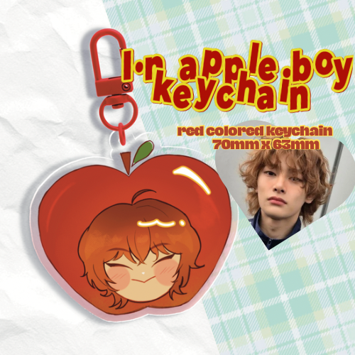 Stray kids I.N apple boy Colored Edge Acrylic Keychains