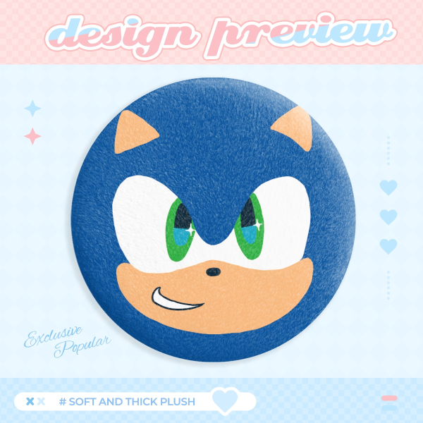 [Sonic] Sonic Plush Badge