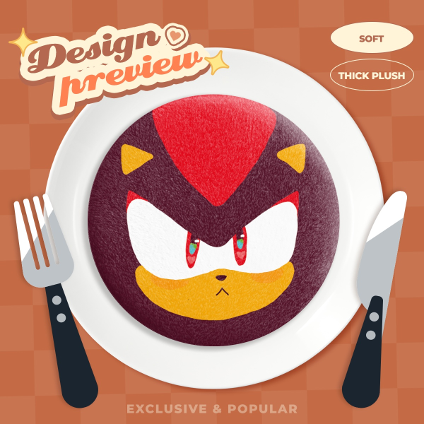 [Sonic] Shadow Plush Badge