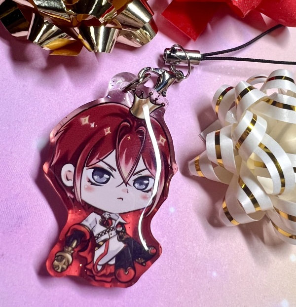 Twisted Wonderland Riddle epoxy charm by Mintychocochip
