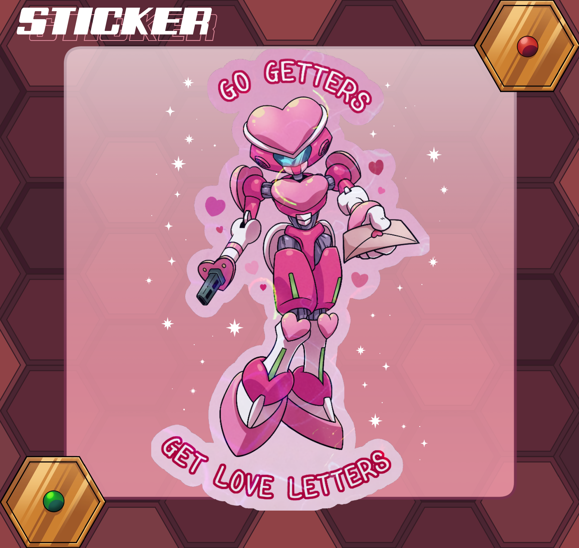 Love-Getter Valentines Sticker