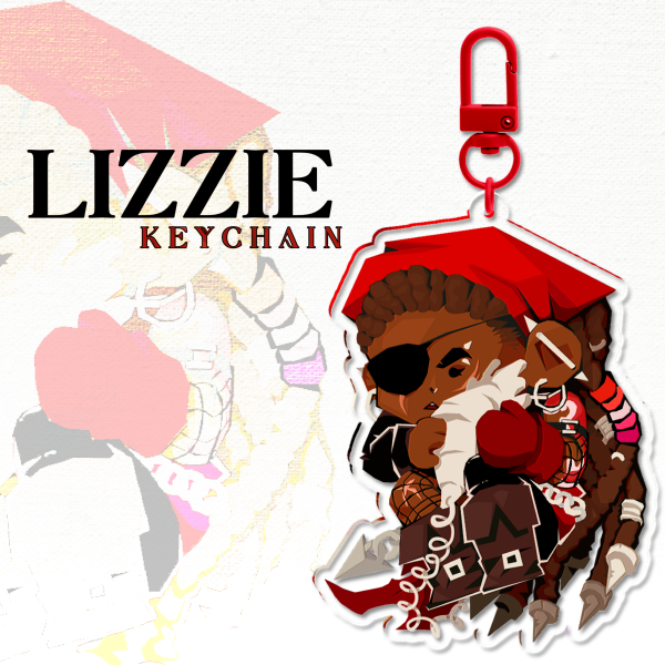 Little Lizzie || Clear Acrylic Keychain