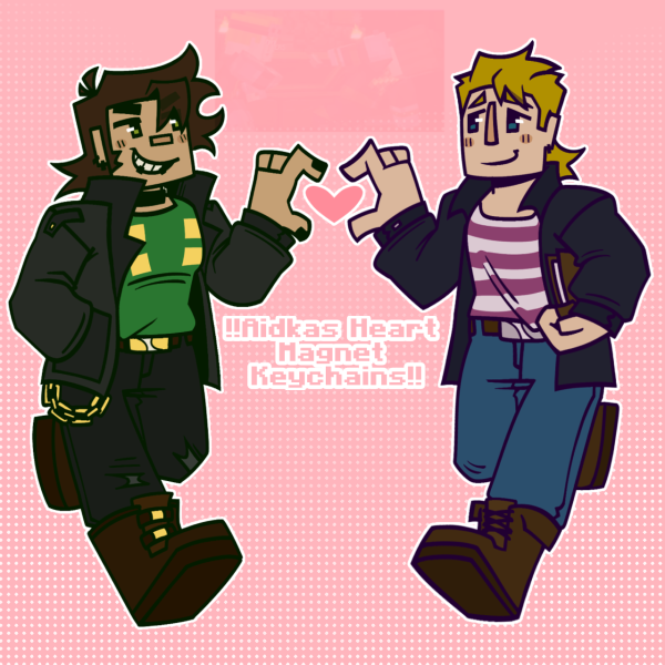 Aidkas Heart Magnet Keychains