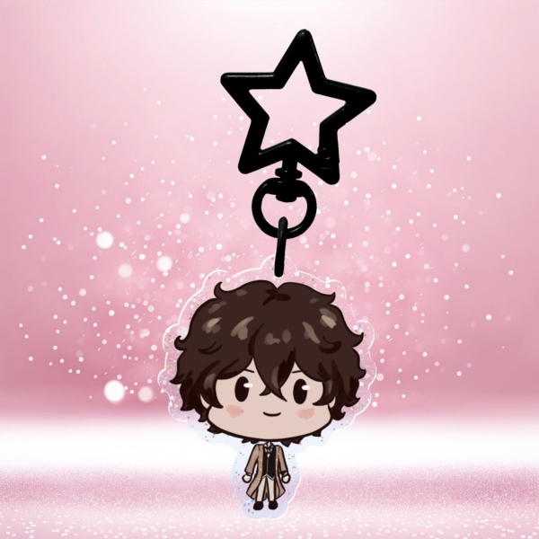 BSD Dazai keychain by Mintychocochip