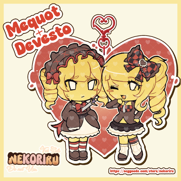 DIE OF DEATH [Roblox] - Lolita Mequot Gyaru Devesto Keychain