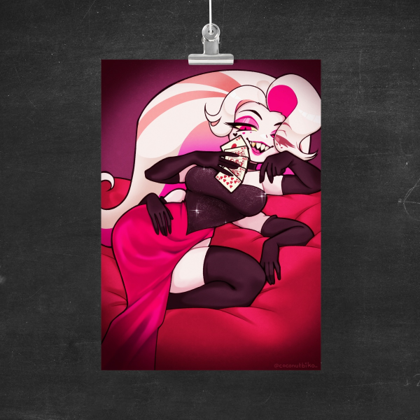 [ Hazbin Hotel ] Losin' Streak Angel Dust A4 Poster