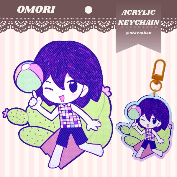 [OMORI] Kel (Rainbow Acrylic Keychains)